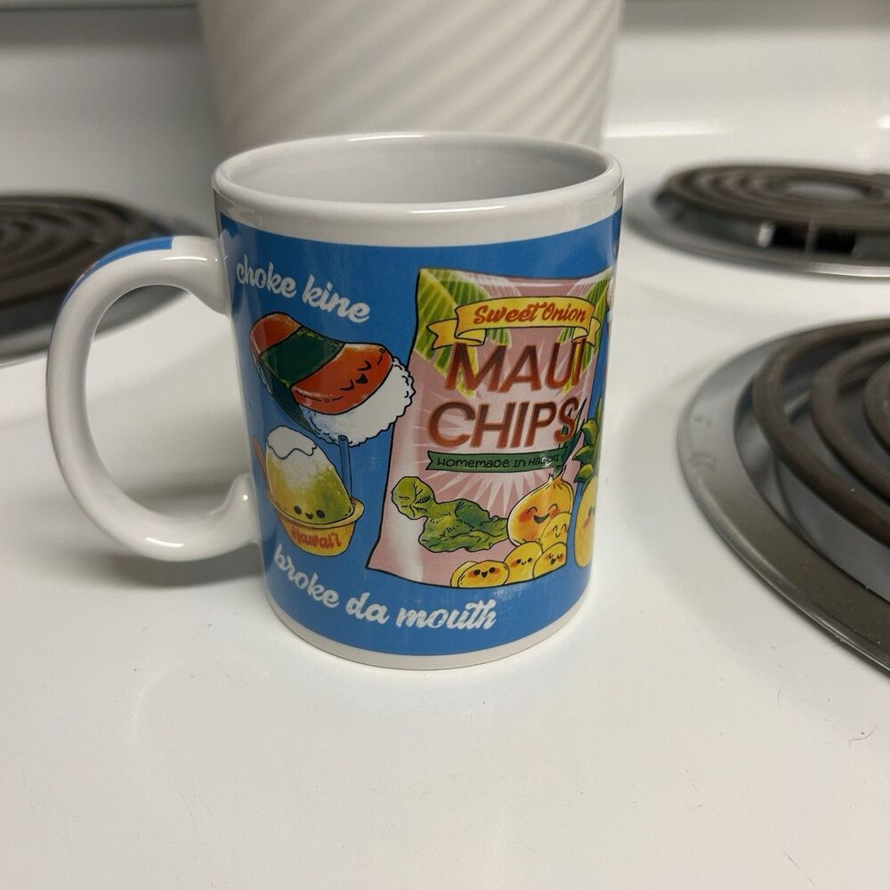 Ono Grindz x ABC Stores Hawaii Coffee Mug Broke Da Mouth Kanak Attack C9125-000
